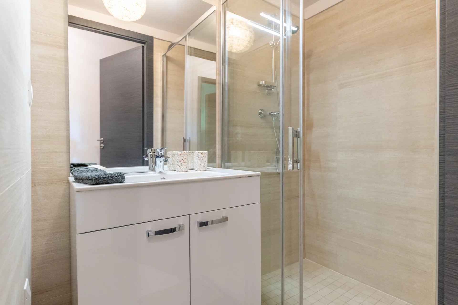 Appartement - Barnes Lyon, agence immobilière de prestige, salle de douche