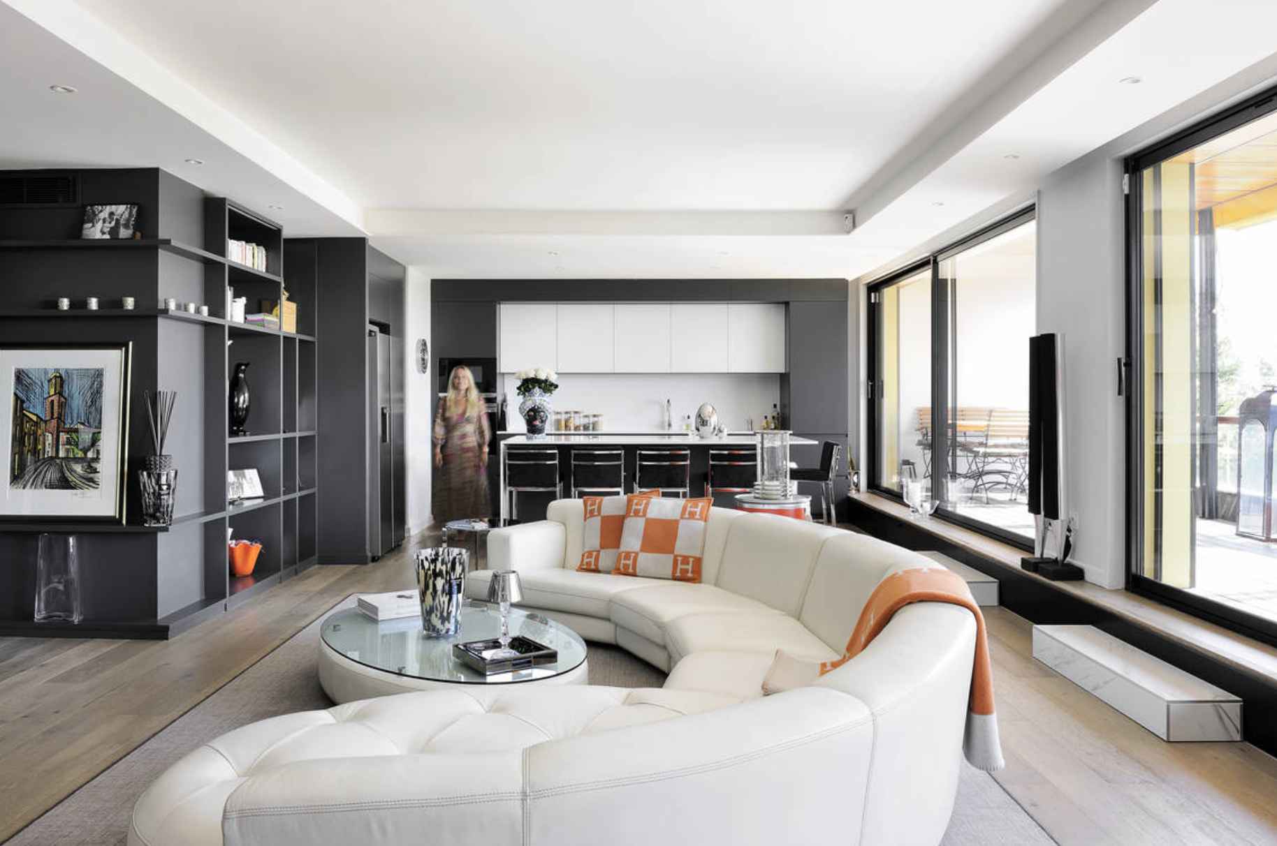 Salon d'un appartement à Saint-Didier au Mont d'Or Salon d'un appartement à Saint-Didier au Mont d'Or